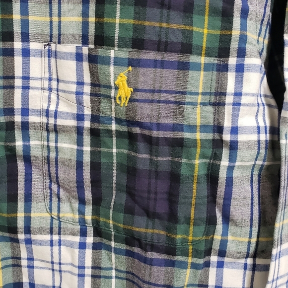 Polo Ralph Lauren Plaid Shirt Button Down Classic Fit Long Sleeve XXL Green NWT - Picture 3 of 7